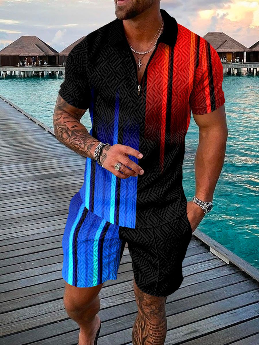 Ensemble polo et short fluo
