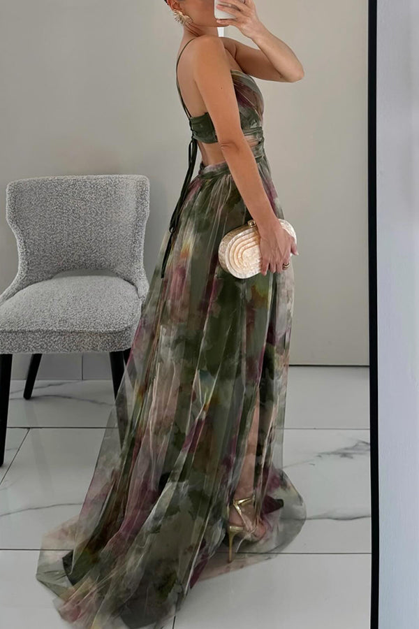 Carola | Charming Floral Print Maxi Dress