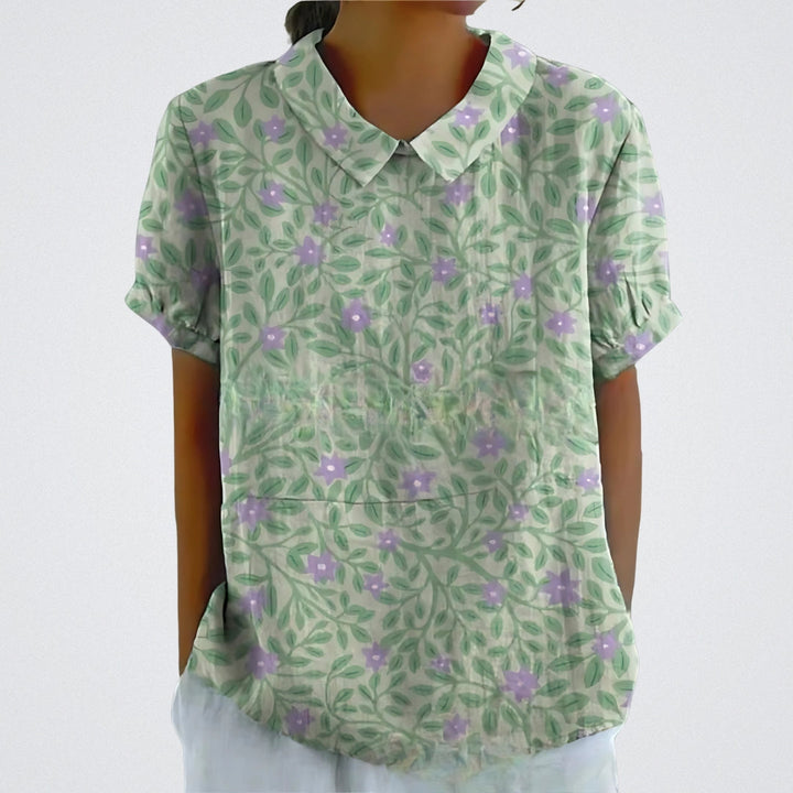 Valentine™ | Lina - Blouse en lin floral