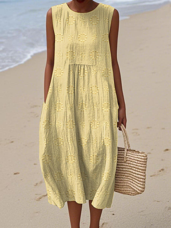 Amara | Sleeveless Cotton Pocket Dress