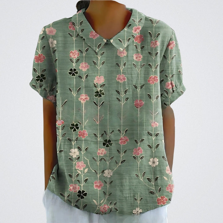 Valentine™ | Lina - Blouse en lin floral