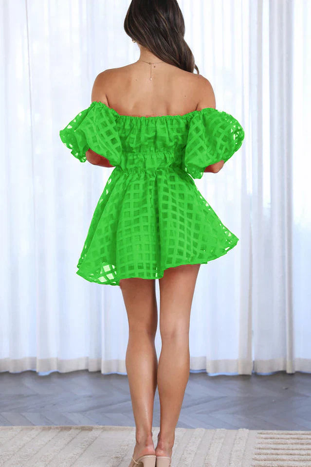 Evie | Mini Dress with Puff Sleeves