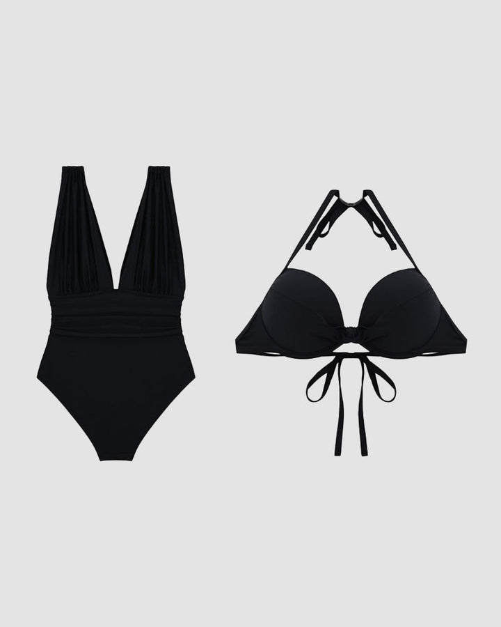Kaisia | Shaping Swimsuit with V-Neckline