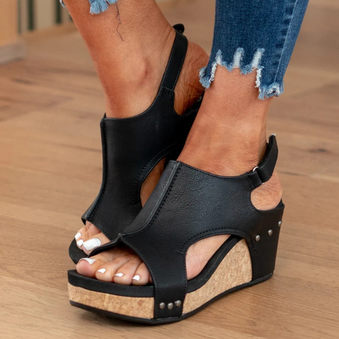 Nowak | Suede Wedge Sandals