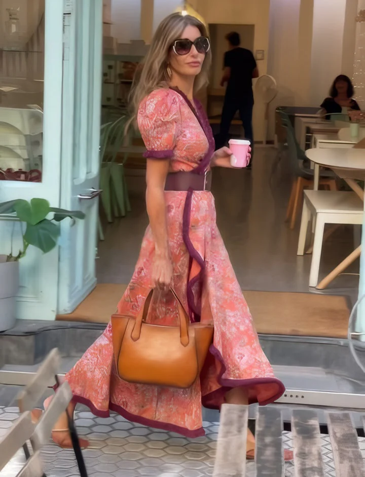 Jose | Elegant Pink Maxi Dress