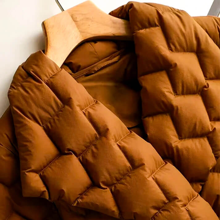 Isabella quilted down coat