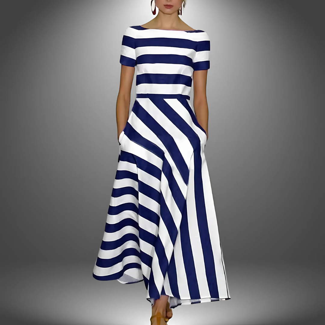 Jagoda | Light and Airy Dress with Subtle Stripes