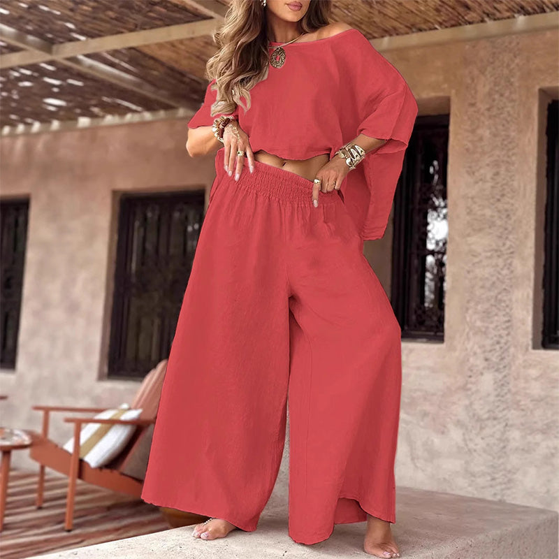 LUMI | Crop & Wide-Leg Set