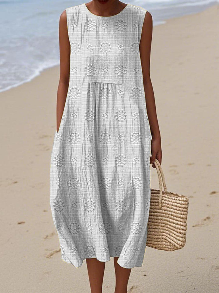 Amara | Sleeveless Cotton Pocket Dress