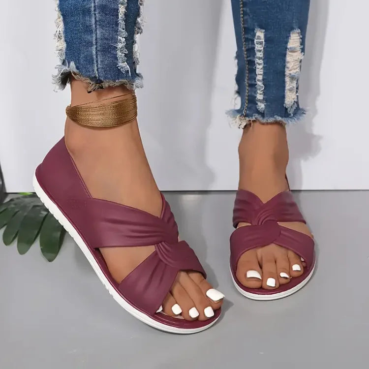 Maya | Slip-On Orthopedic Sandals with a Bow