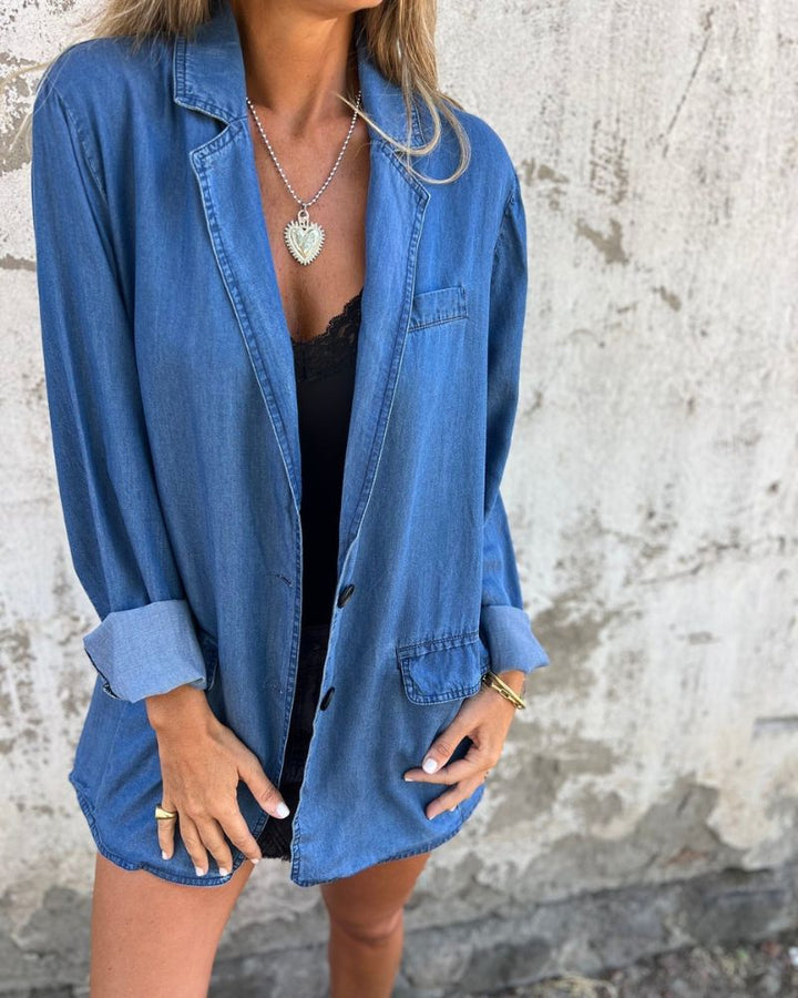 MIREIA | Casual Denim Blazer