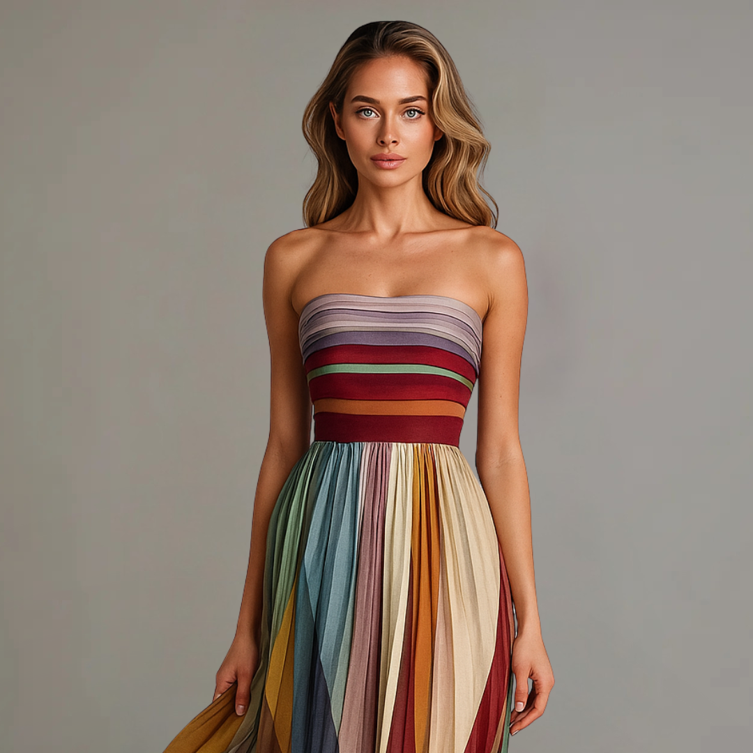 Fiorella | Sleeveless Colorful Dress