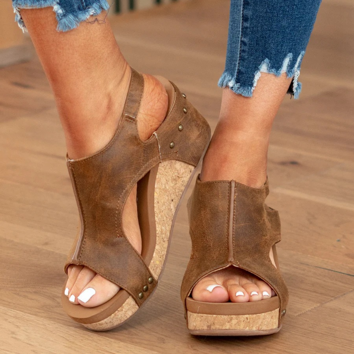 Nowak | Suede Wedge Sandals