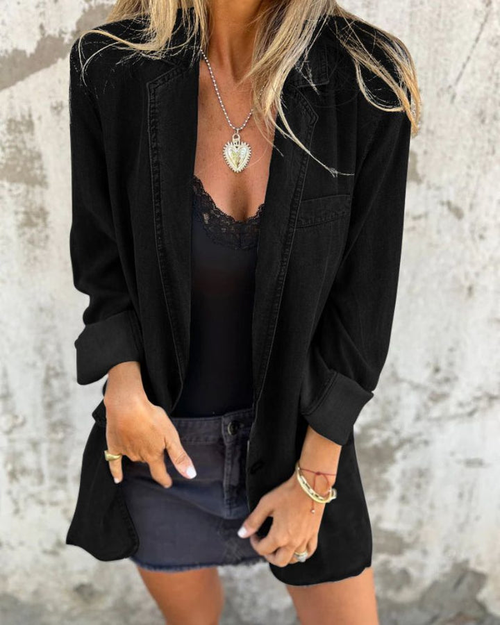 MIREIA | Casual Denim Blazer