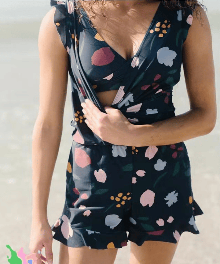 Agnieszka | Swimsuit with Ruffles and Bust Support