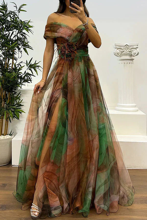 Daniela | Stunning Off-Shoulder Maxi Dress