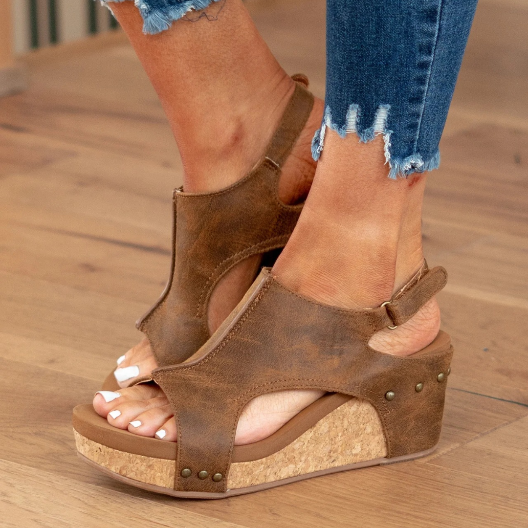 Nowak | Suede Wedge Sandals