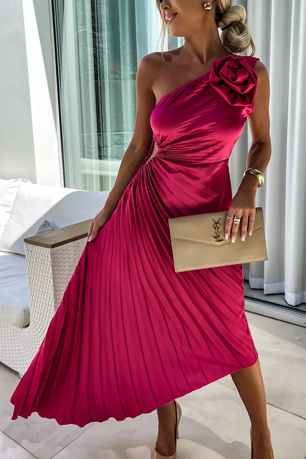 Lizbeth | Dress with Floral Shoulders