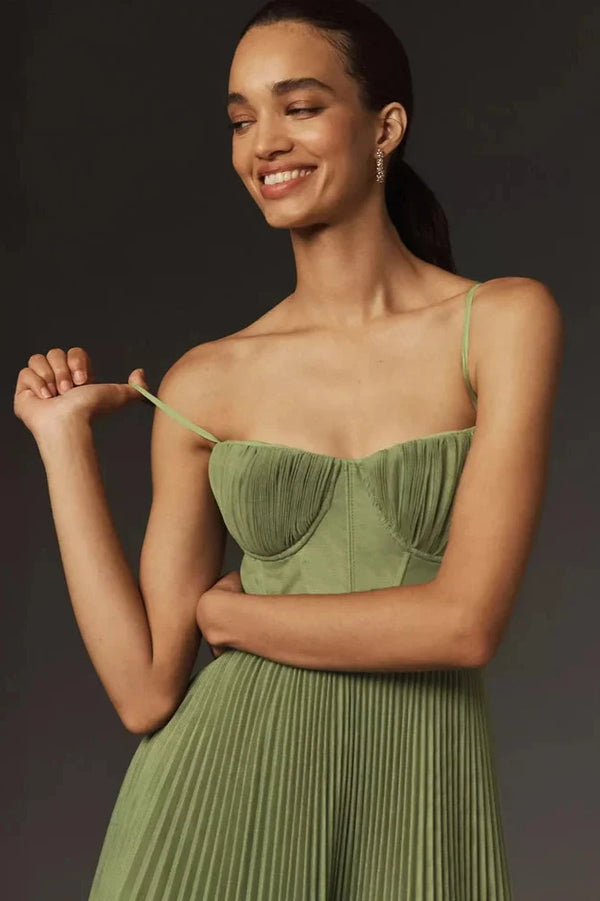 ISABELLA | Élégante robe midi plissée