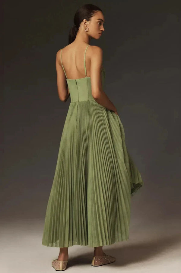 ISABELLA | Élégante robe midi plissée
