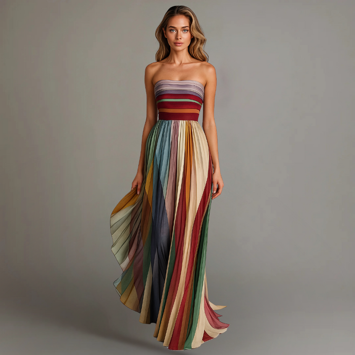 Fiorella | Sleeveless Colorful Dress