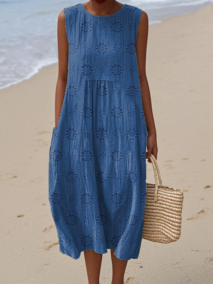 Amara | Sleeveless Cotton Pocket Dress