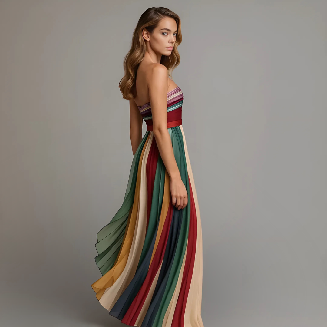 Fiorella | Sleeveless Colorful Dress