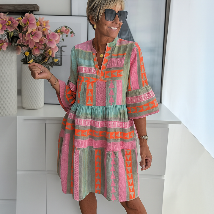Stacey | Embroidered Mini Summer Dress