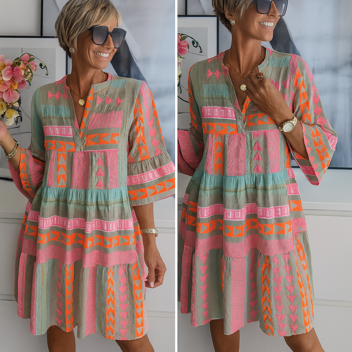 Stacey | Embroidered Mini Summer Dress