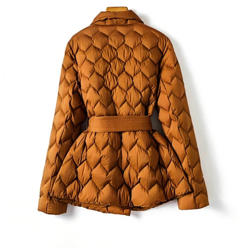 Isabella quilted down coat
