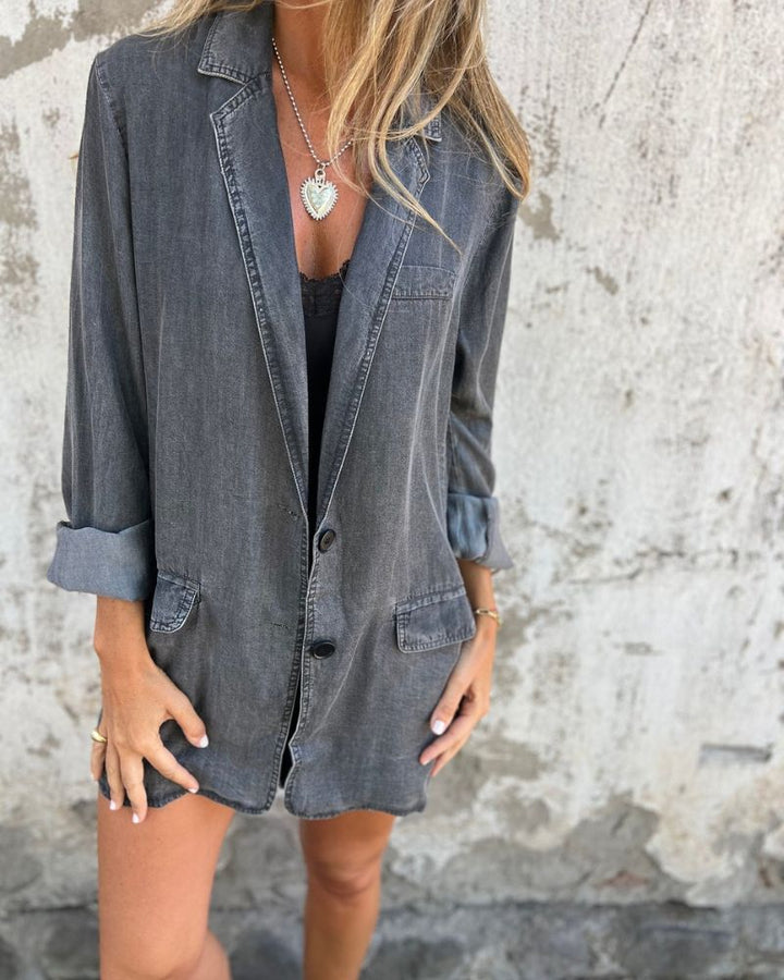 MIREIA | Casual Denim Blazer
