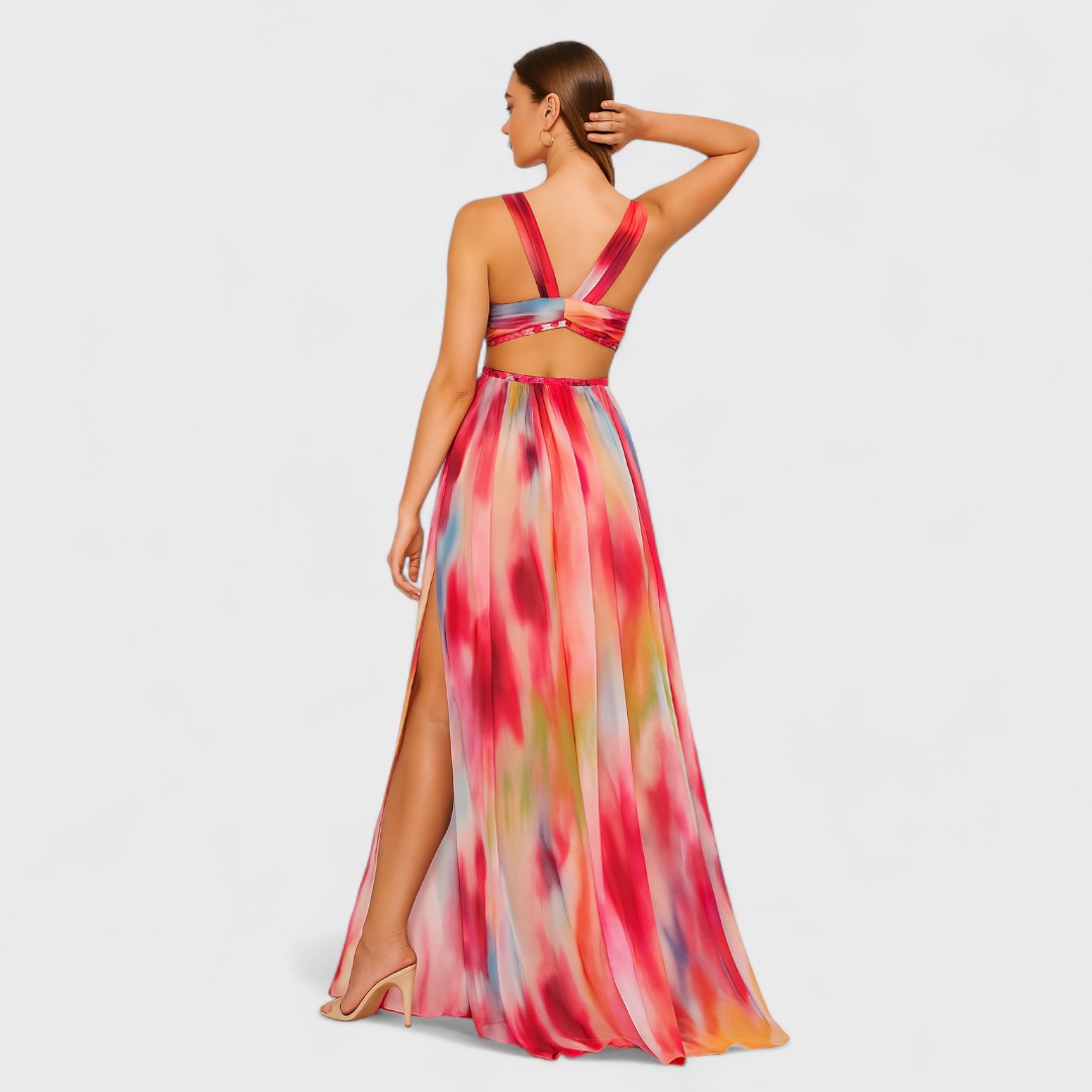 Freya | Long Painted Dress
