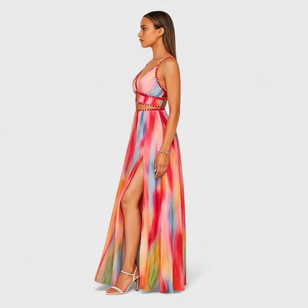Freya | Long Painted Dress