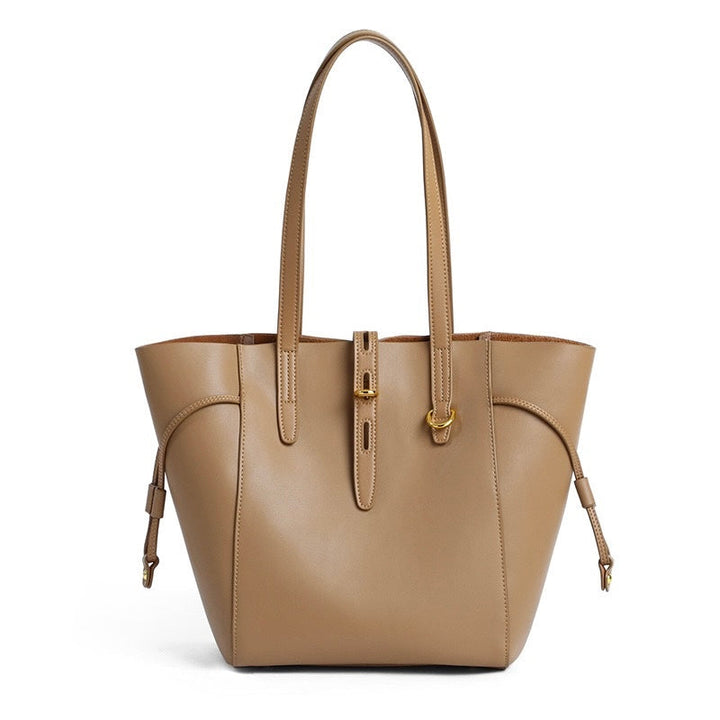Elsen | Vintage Lock Leather Tote Bag