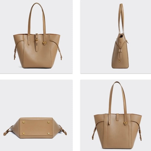 Elsen | Vintage Lock Leather Tote Bag