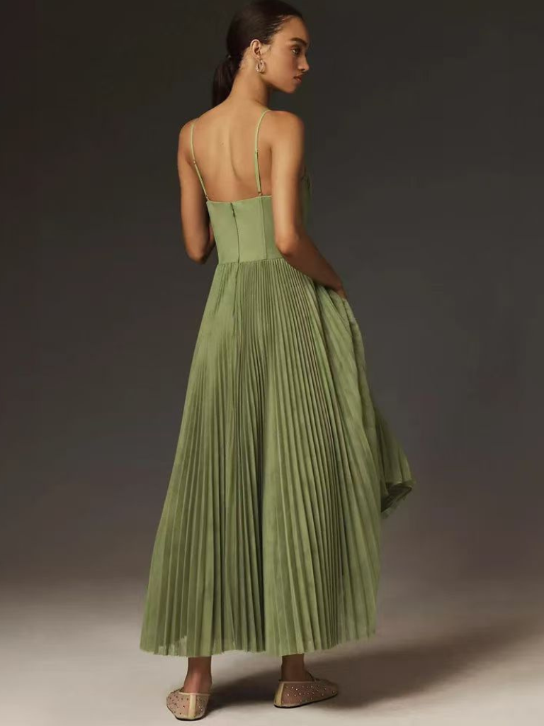 Claire | Stylish Green Dress
