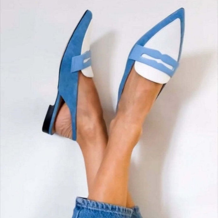 Solviera | Stylish Semi-Open Shoes with a Subtle Heel for Summer