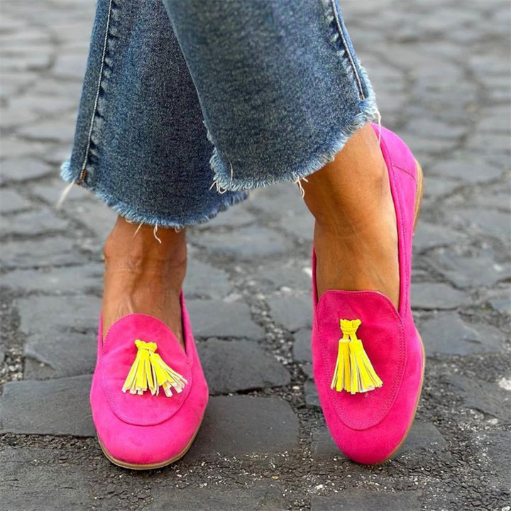 Melvina | Suede Tassel Loafers for Everyday Wear
