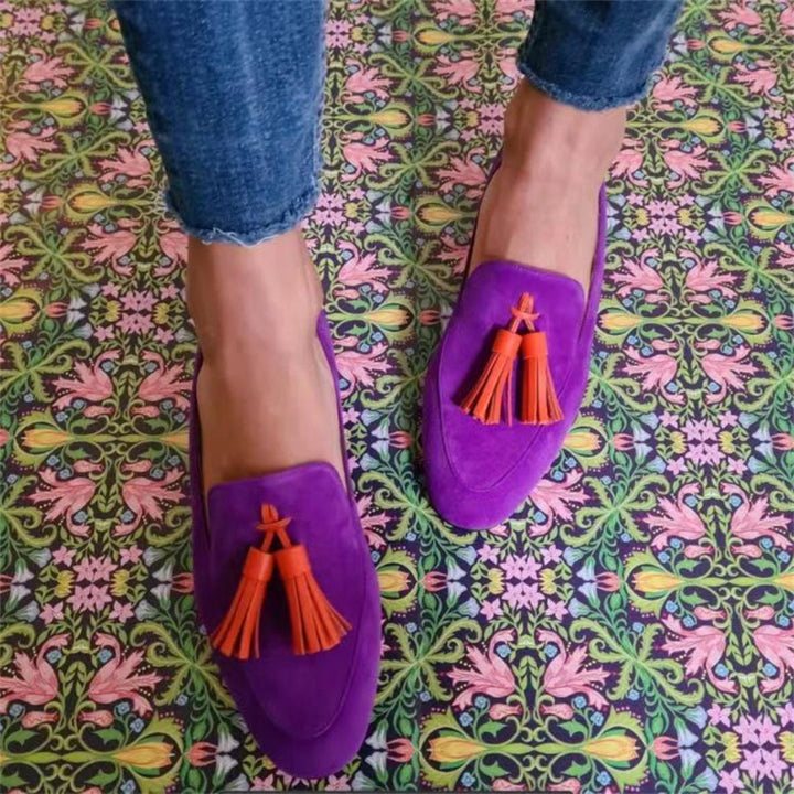 Melvina | Suede Tassel Loafers for Everyday Wear