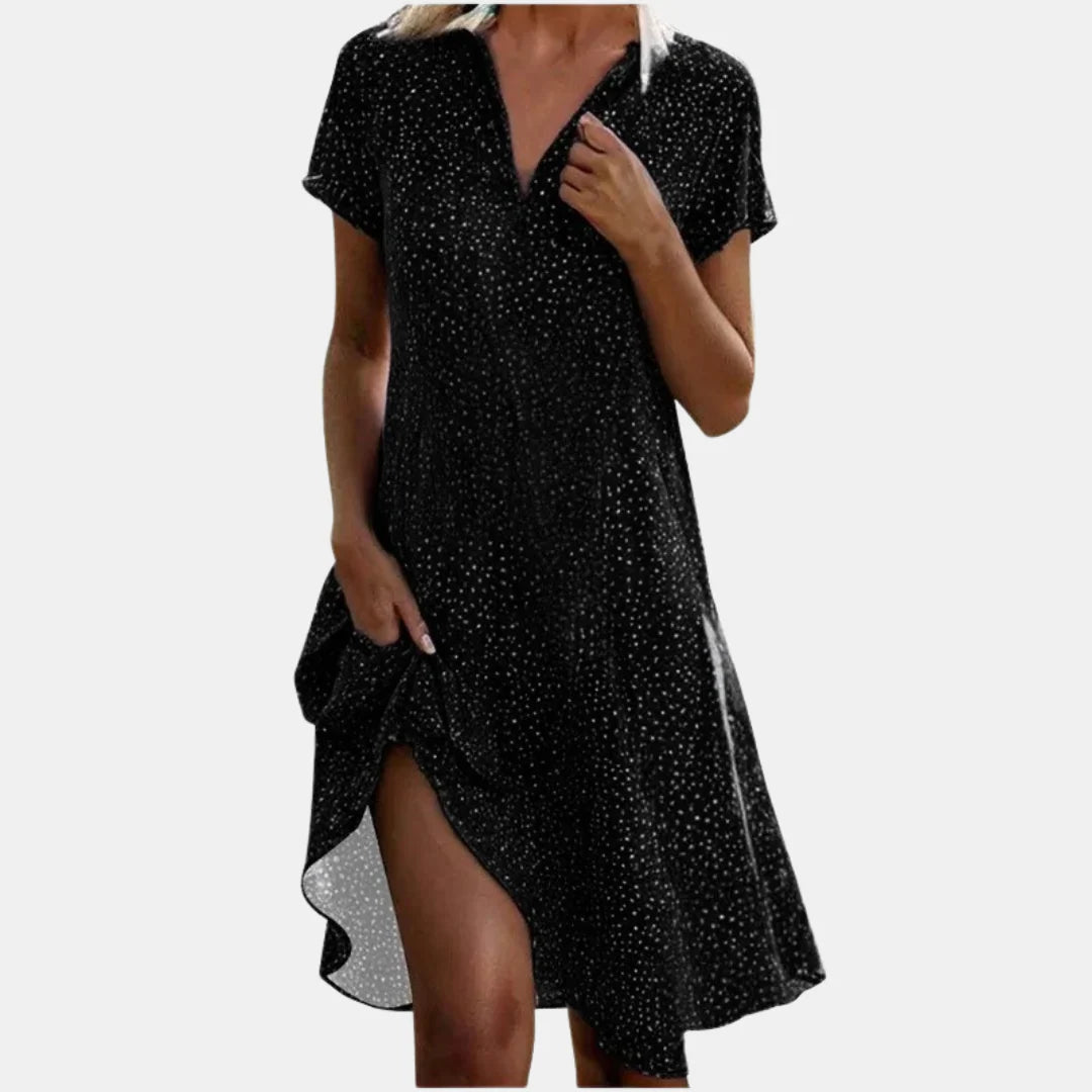 Mary | Short Sleeve Midi Dress