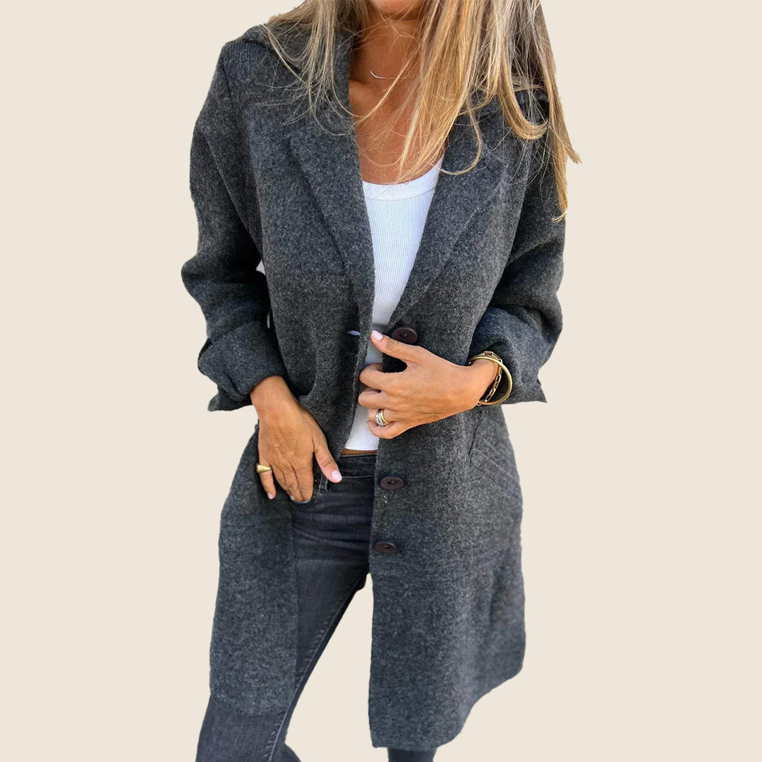 ASP | Casual Monopette Coat with Lapels