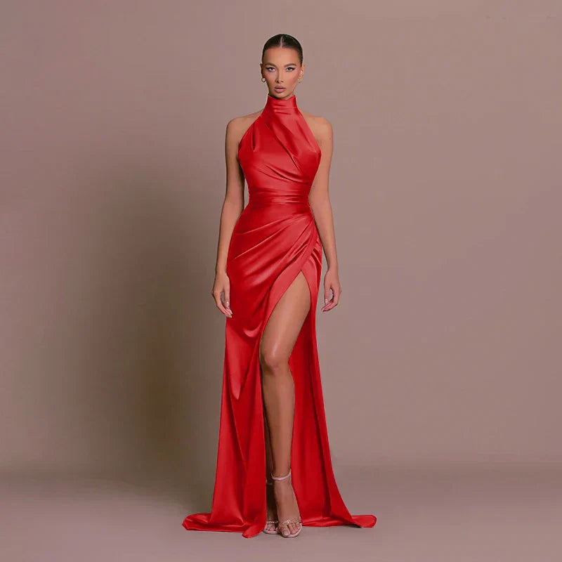 Cleo | Sleek Slit Dress