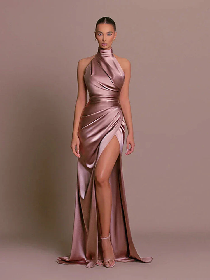 Cleo | Sleek Slit Dress