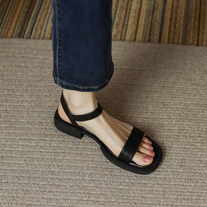 Ailleurs | Sandales en cuir Juneya