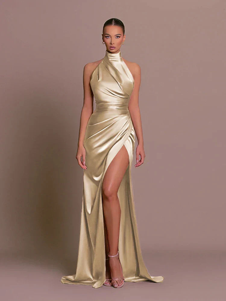 Cleo | Sleek Slit Dress