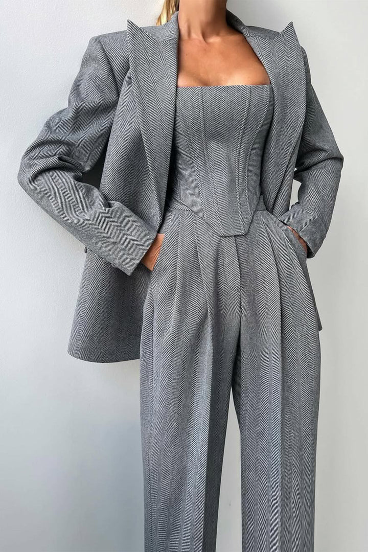 Dolce™ – Three-Piece Set with Double-Breasted Blazer