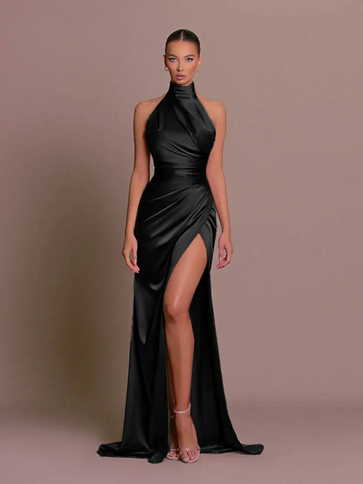 Cleo | Sleek Slit Dress