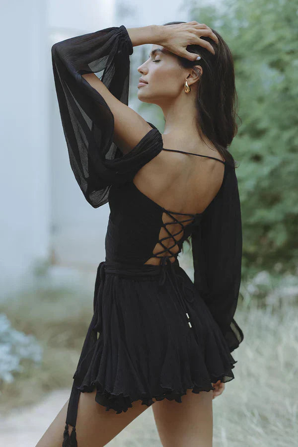 Alessandra | Summer dress with spaghetti straps