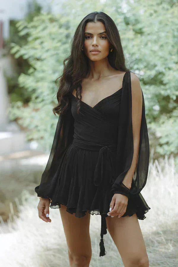 Violetta | Fun mini dress with balloon sleeves