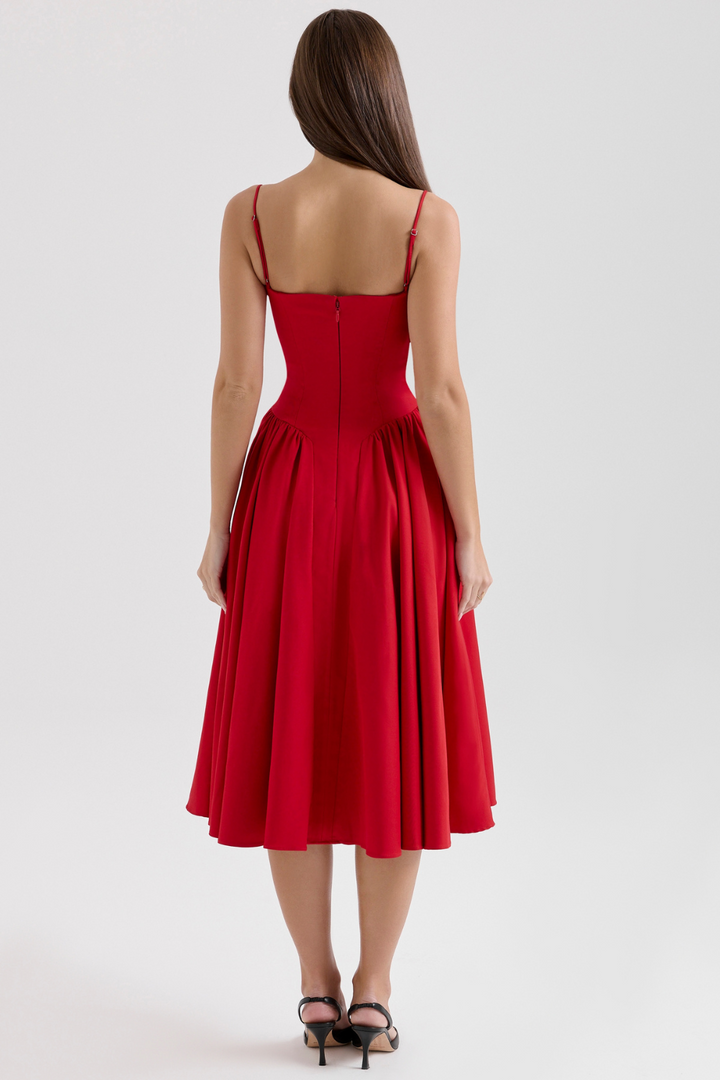Celine | Corset Midi Dress